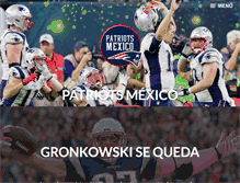 Tablet Screenshot of patriotsmexico.com